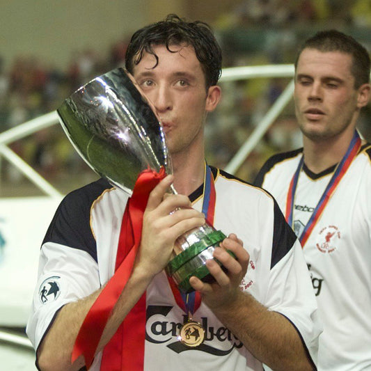 Liverpool 2001 UEFA Super Cup Retro Jersey