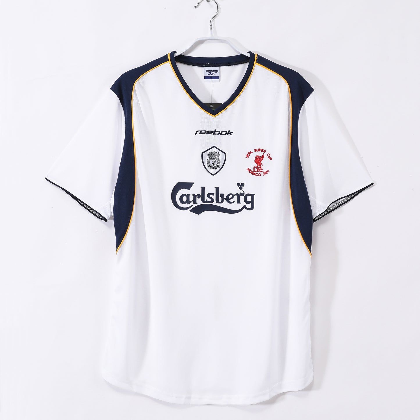 Liverpool 2001 UEFA Super Cup Retro Jersey
