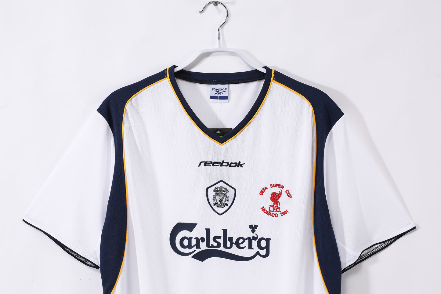 Liverpool 2001 UEFA Super Cup Retro Jersey