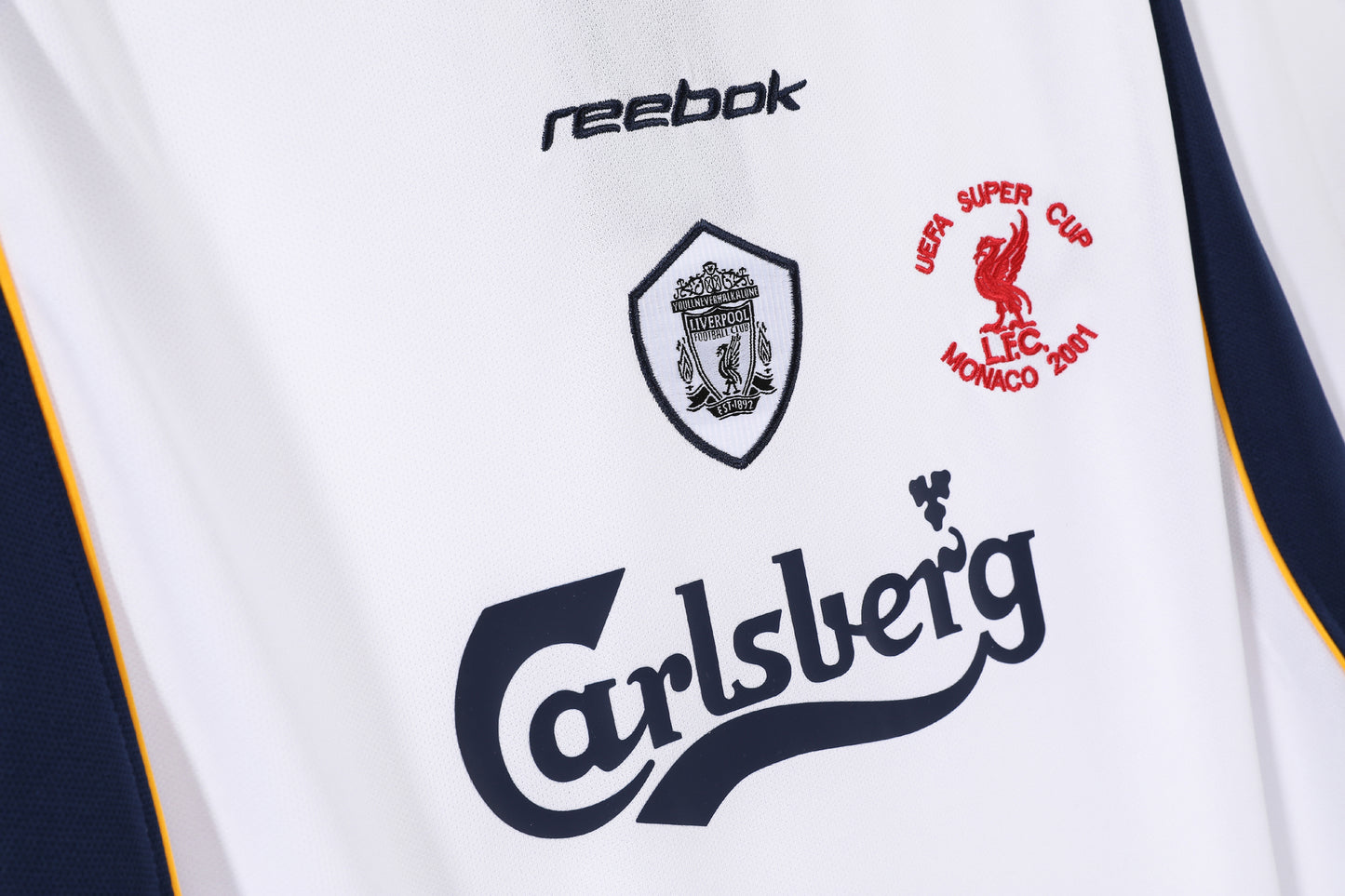 Liverpool 2001 UEFA Super Cup Retro Jersey